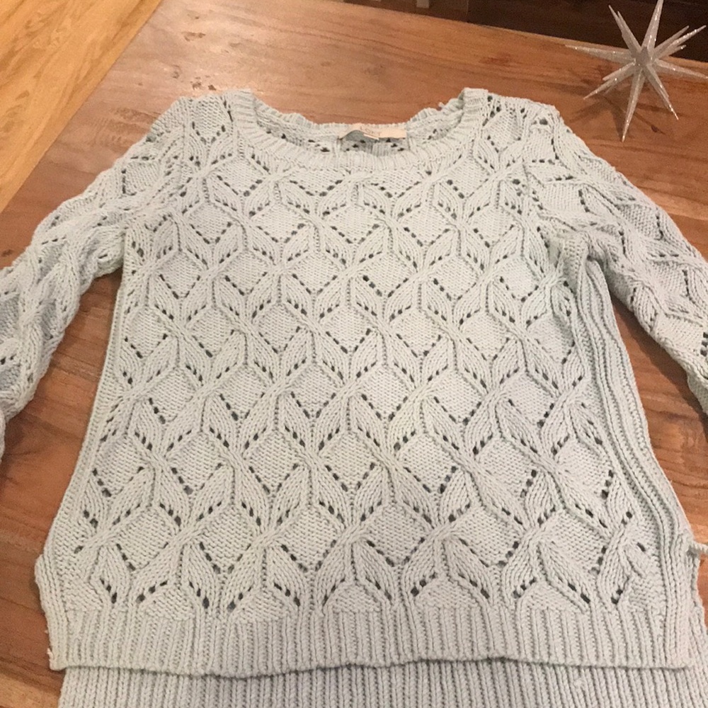Light blue knit sweater